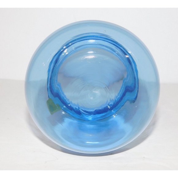 Vintage Kosta Boda Sweden 12cm  Blue Glass Hurricane Candle holder Vase - Picture 16 of 16